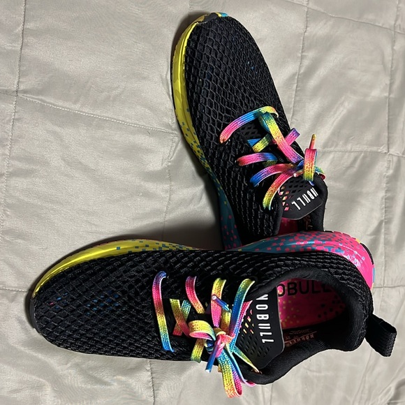 No Bull Mesh Runner, Black with multicolored bottoms - Picture 5 of 9